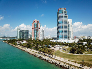 Miami Beach, South Beach, South Pointe Park, Government Canal. Florida, USA