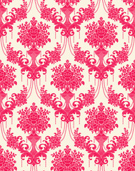 Vector Classic Damask Seamless Pattern 