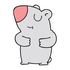 quirky hand drawn cartoon bear