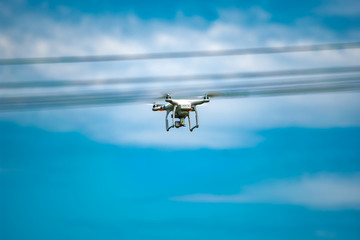 Drone flying