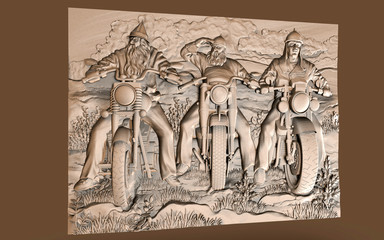 basrelief on the wall