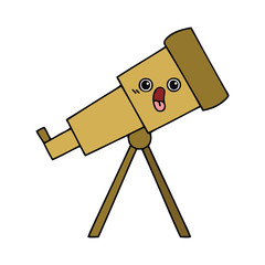 cute cartoon telescope