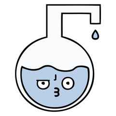 cute cartoon science experiment