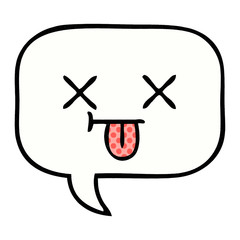 comic book style cartoon speech bubble