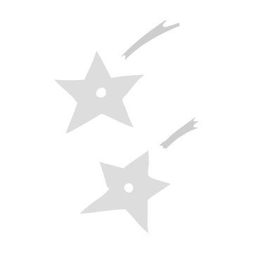 cartoon doodle of ninja throwing stars
