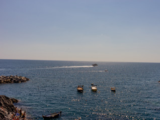 Italy, Cinque Terre, Manarola, a large body of water