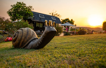 The morning of one day the weather is bright.