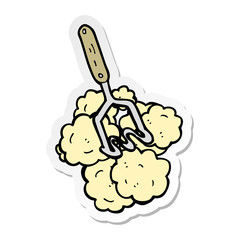 sticker of a cartoon potato masher