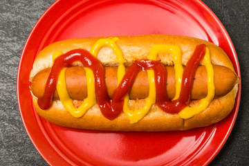  	ホットドッグ　hot dog