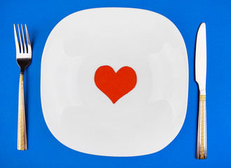 Heart Shape in the Plate