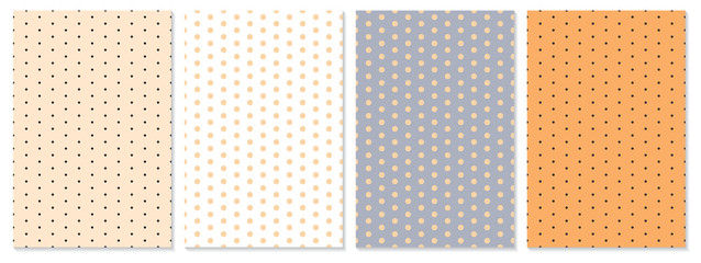 Polka dot pattern vector. Baby background.