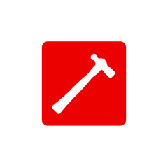 hammer icon. Vector illustration