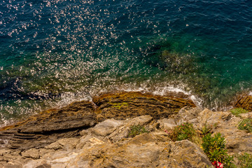 Italy, Cinque Terre, Manarola, a body of water
