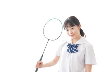 部活をする学生