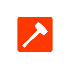 hammer icon. Vector illustration
