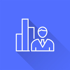 Presentation - vector icon for graphic and web design.