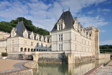 Fototapeta na wymiar Villandry Castle with garden Indre et Loire Centre France.