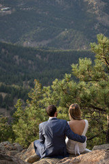 Couple enjoying view
