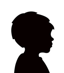 Fototapeta na wymiar a child head silhouette vector