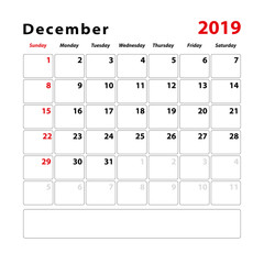 December-Calendar 2019