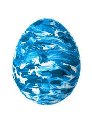 Colorful Easter Egg isolated on white