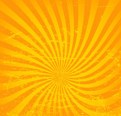 Vintage paper, retro rays background, scratched texture.