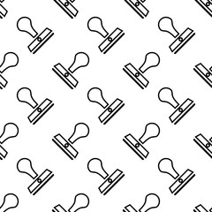 Rubber Stamp Seamless Pattern