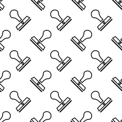 Rubber Stamp Seamless Pattern