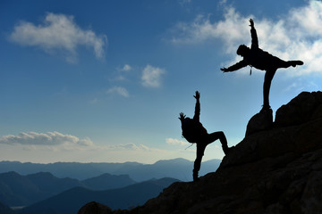 dynamic and enthusiastic climber team