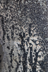 Verbranntes Plastik im Detail