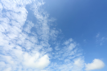 Fototapeta premium fluffy white cloud on blue sky background
