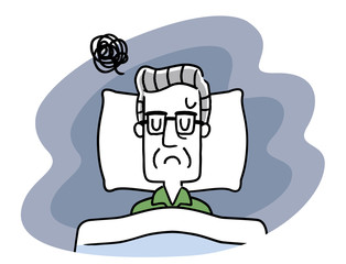 睡眠：シニア男性