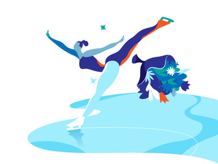 Figure skating dancer