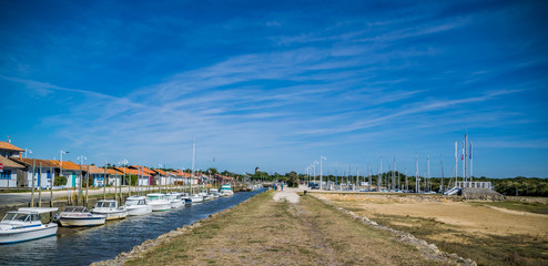 Fototapeta premium Audenge, Bassin d'Arcachon, Nouvelle-Aquitaine, France.