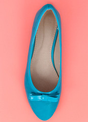 Blue Ballerina Shoe