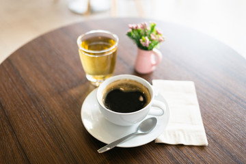 Black Coffee in Cafe