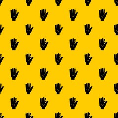Finger with blood dripping pattern seamless vector repeat geometric yellow for any design