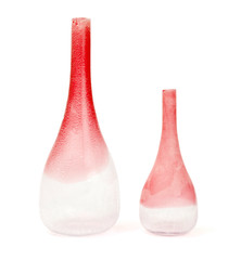 Glass vases, isolated