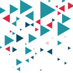 Modern abstract geometric background in minimalist style with triangular shapes. Vector flat cover with elements for design
