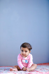 Fototapeta na wymiar cute Indian baby girl