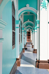 Corridor in front of Sino-Portuguese building, Phuket, Thailand
