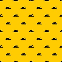 Pet mouse pattern seamless vector repeat geometric yellow for any design