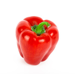 Paprika, on a white background, pepper, red, top, slices, vegetable, vegetarian, supermarket, restaurant, stew,