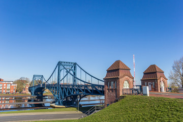 Kaiser Wilhelm bridge over the Ems-Jade-Kanal in Wilhelmshaven, Germany