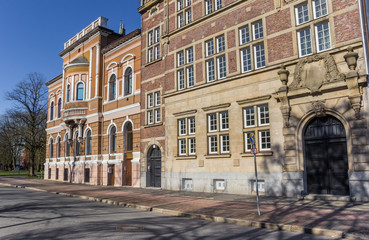 Fototapeta na wymiar Historic buildings in the center of Wilhelmshaven, Germany