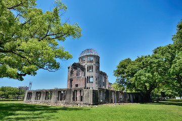 Atomic Bomb Dome memorial building in Hiroshima,Japan