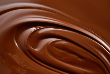 Obraz na płótnie Canvas Chocolate background. Melted chocolate. Chocolate surface.