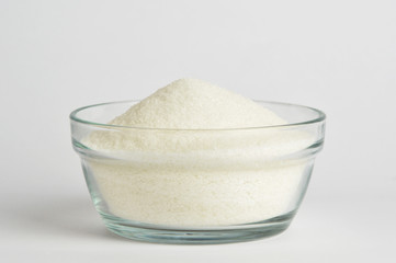 Obraz na płótnie Canvas Granulated sugar in bowl