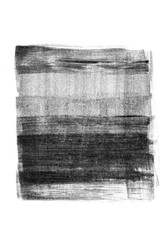 black paint stroke texture on white paper