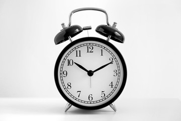 Classic alarm clock, concept of time, being on time, reminder